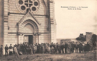 Old postcard 26 Roussas the Sanctuary Out of Mass