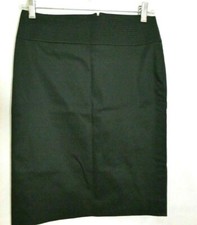 LOOK Gucci Collection Black Satin Pencil Skirt SZ 38 Excellent 