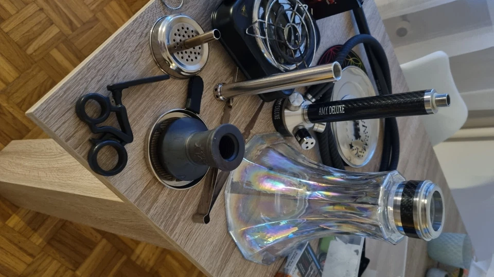 shisha komplettset + Amy Deluxe Hot Turbo - Elektrischer Kohleanzünder - Bild 2 von 4