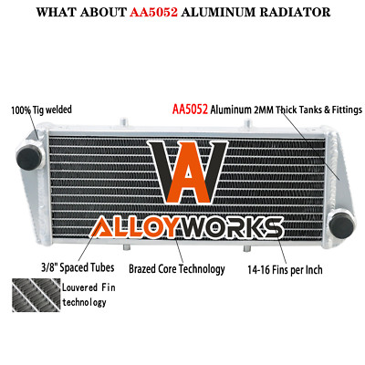 2 ROW Aluminum Radiator FOR Ultralight Rotax 912i 912/ 914 UL 4-Stroke Engine US