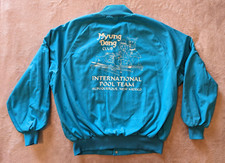 Vintage Myung Dong Club International Pool Team Albuquerque, NM Jacket XL Dogs