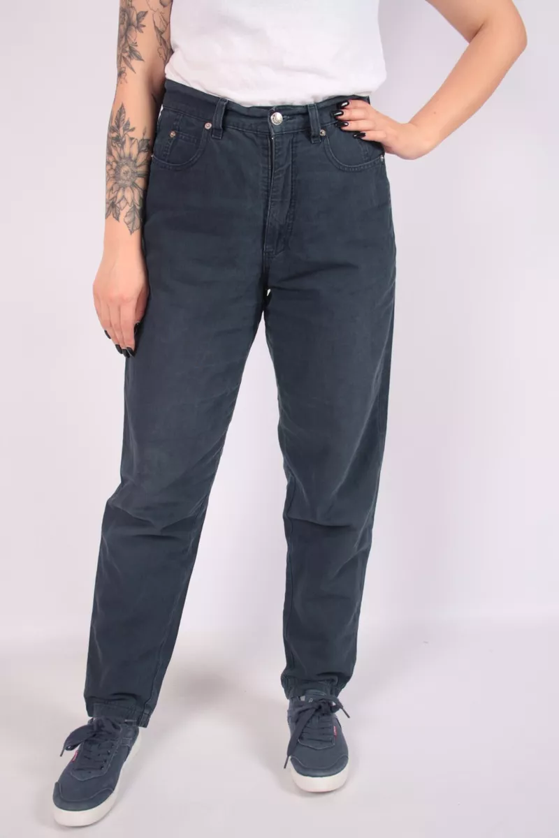 Vintage Jil Sander Linen Cotton Jeans Womens Mom Tapered Fit size