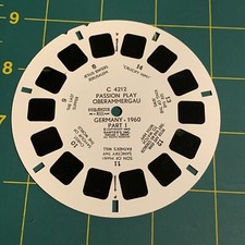 C421 The 1960 Passion Play Oberammergau Germany view-master 3 Reels Packet 2D