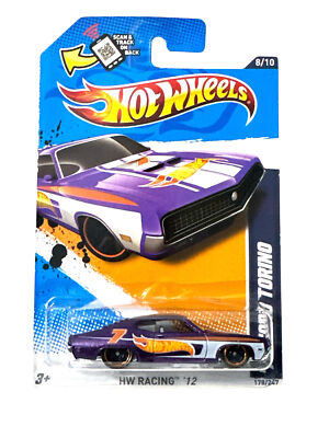 Hot Wheels '69 Ford Torino Talladega - Black - 'Muscle Mania - Ford '12' - 2012