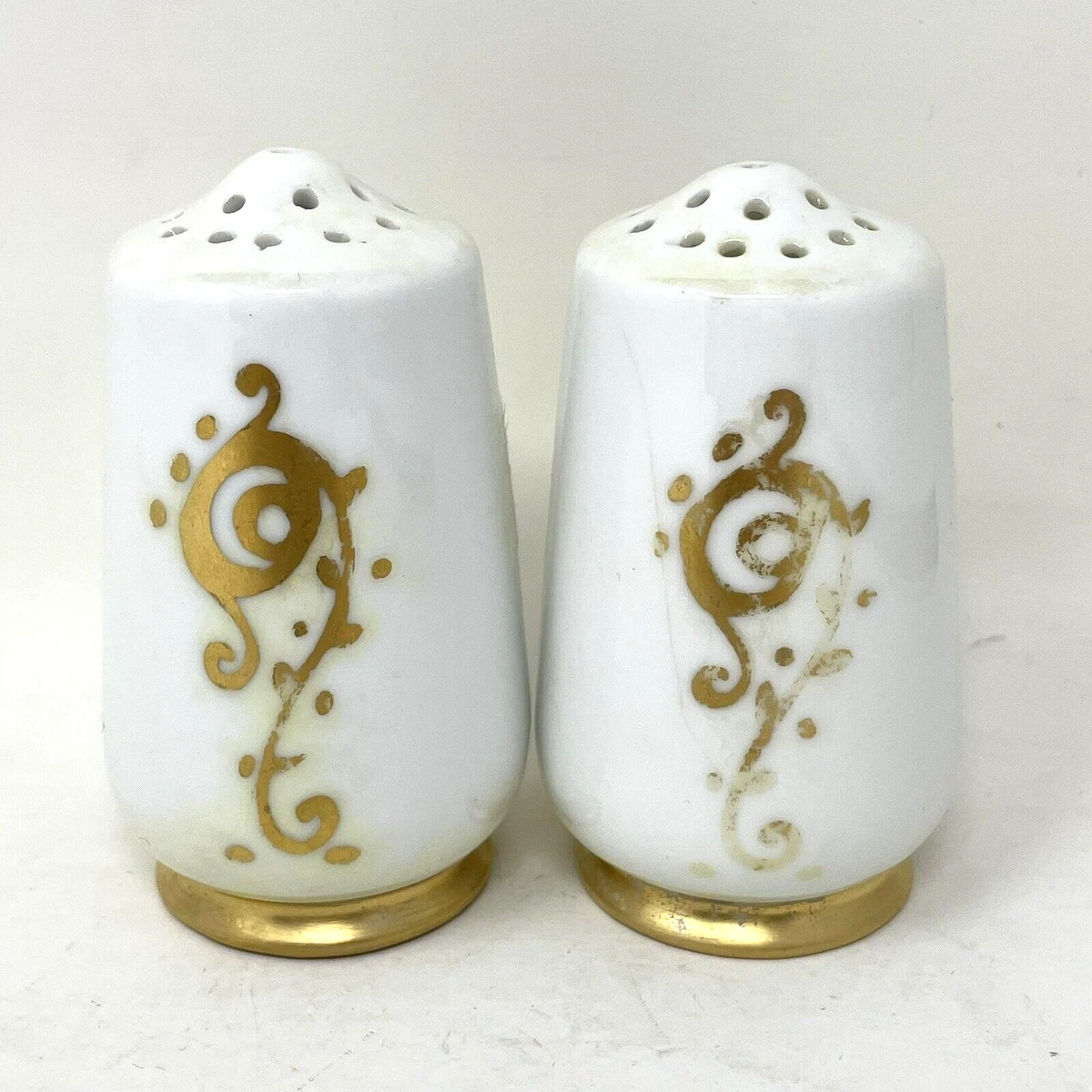 Ceramic & Porcelain White Collectible Salt & Pepper Shakers 1900