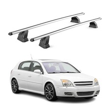 Alu Dachträger für Opel Signum 2003-2008 TÜV T-Nut Abschließbar 2tlg Silber
