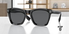 BURBERRY Cooper BE4348 300187 Black Dark Grey 52 mm Men's Sunglasses