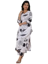 GoSriKi Women's Rayon Blend Kurta With Palazzo