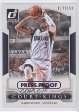 2014 Panini Donruss Court Kings Press Proof Purple 117/199 Rajon Rondo #10 0a1