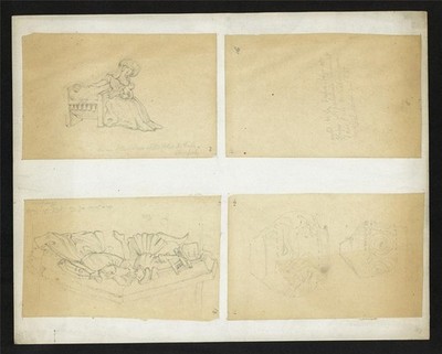 Friedrich Wilhelm Fairholt Zeichnungen - Grand Tour Architekturstudien Brüssel