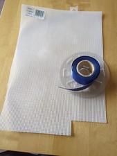 Navy Ribbon and plastic mesh