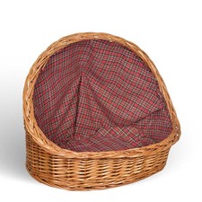 Katzenkorb Aus Weide Mit Kissen Katzenbett Für Tiere 54x40x44 Medium
