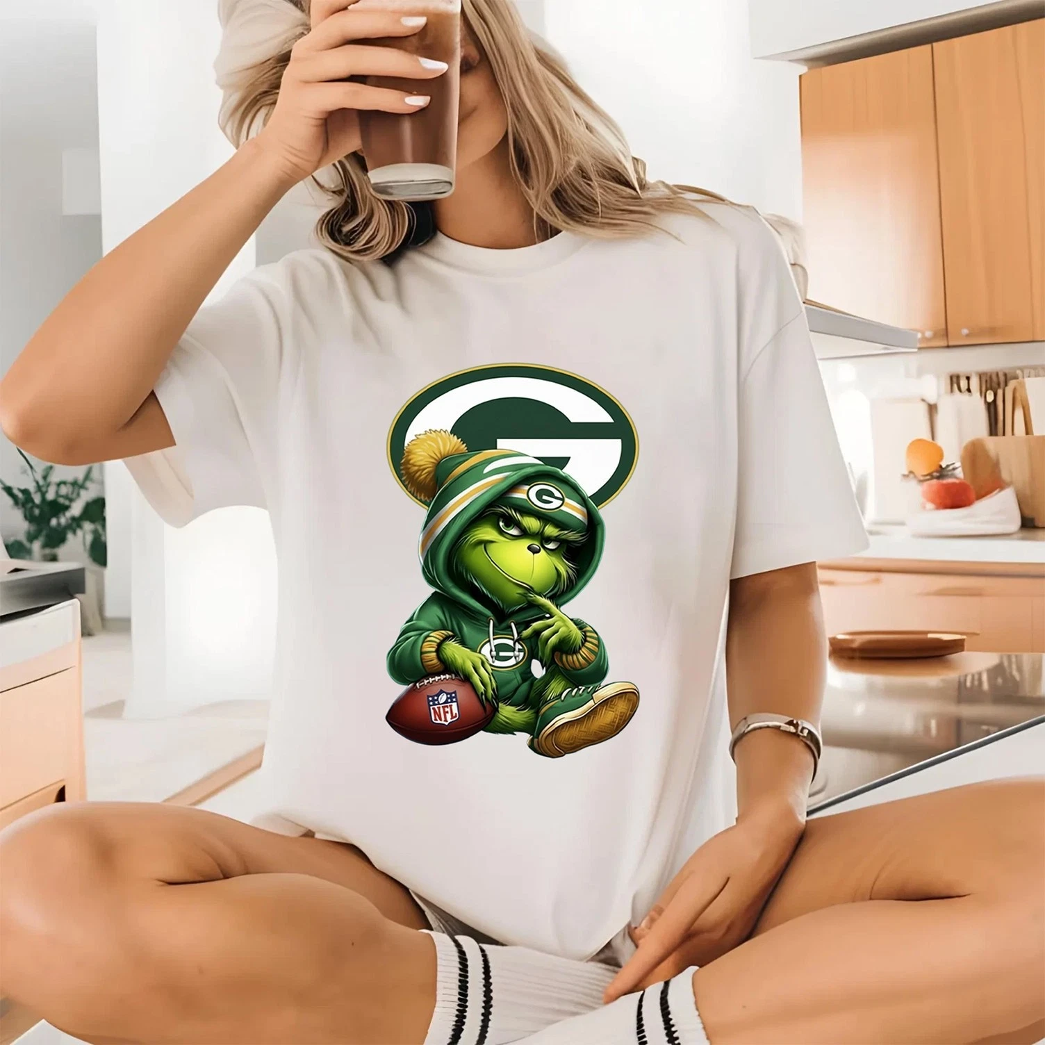 Green Bay Packers Grich Football T-Shirt