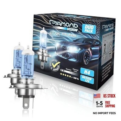 Diamond Vision 2x H4 12V 55W | 4200K extra bright| H4 - 2er Pack - 4200K