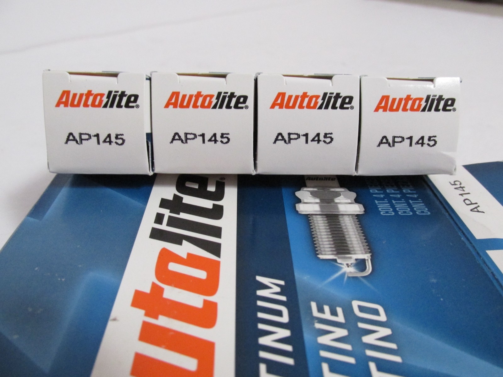 NEW 4 Pack of Autolite AP145 Platinum Spark Plugs Automotive Replace