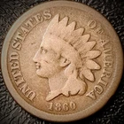 1860 Indian Head Cent - VG, Round Bust - 1C