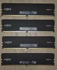Used Crucial Pro 96GB DDR5 RAM Kit (4x24GB), 6000MHz CP2K24G60C48U5