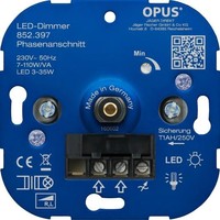 Opus Dreh-Dimmer FüR LED- Und Energiesparlampen, 7-110 Va / Led 3-35W (852.397)