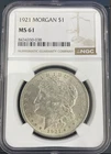 1921 Morgan Dollar NGC MS61