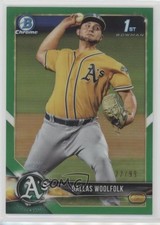 2018 Bowman Draft Chrome Green Refractor 22/99 Dallas Woolfolk #BDC-127 0q3