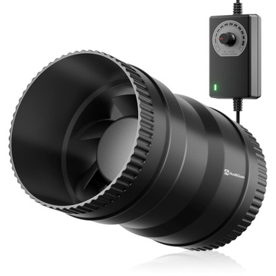 Hon Guan 100mm Rohrventilator 221m³ h Regelbar
