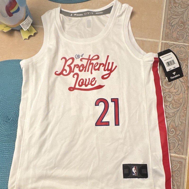 Fanatics Philadelphia 76ers Joel Embiid #21 City Edition Jersey Youth YSM