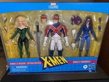 Hasbro Marvel Legends X-Men Series Excalibur Multipack -Meggan Captain...
