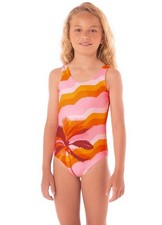 Maaji PT3340KKO005 Swimsuit Girls 10 Paradiso Waves Stretch One Piece RED105