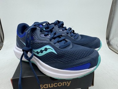 Saucony Cohesion 16 Athletic Running Sneakers Women's Blue Lace-Up - 7 WIDE