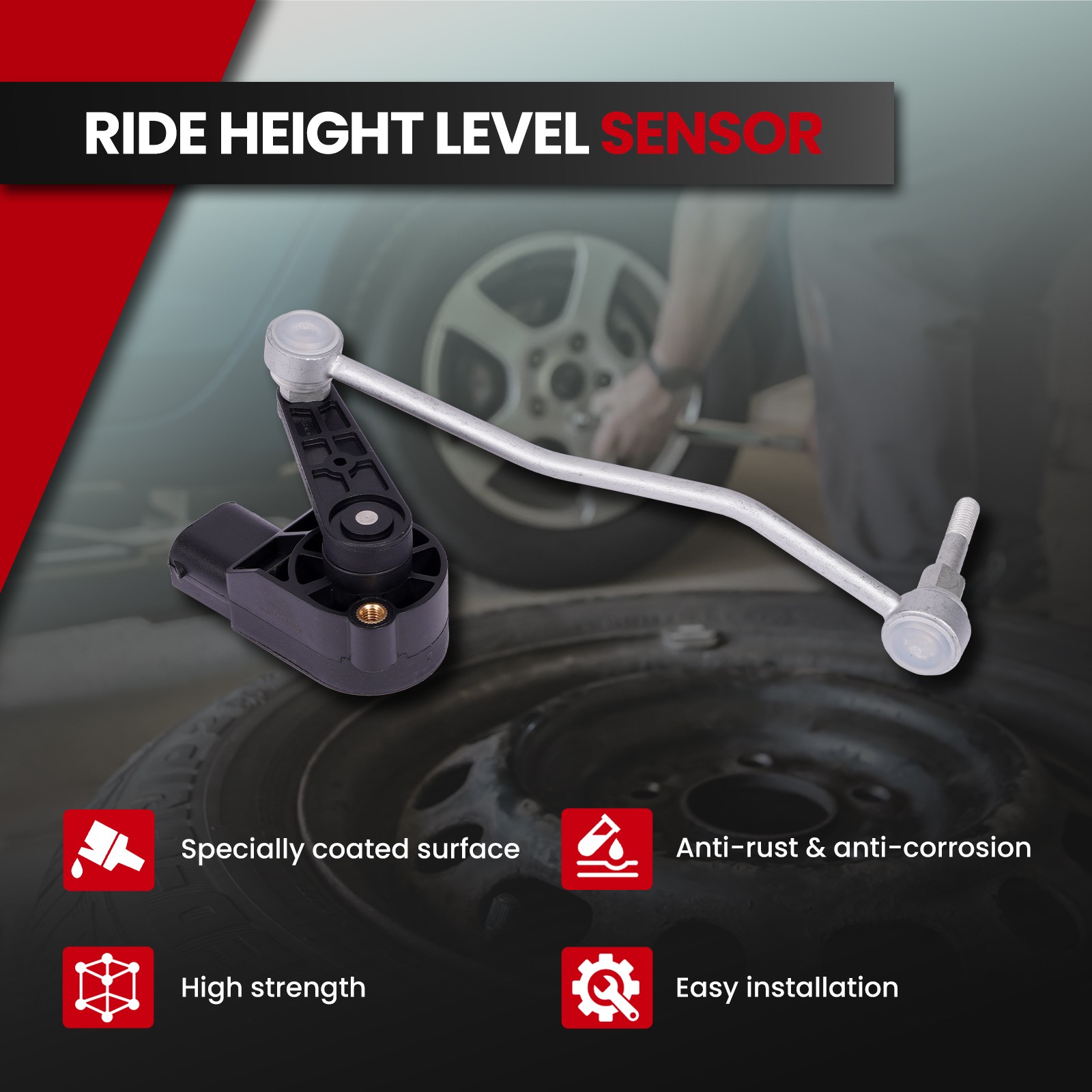 Front & Rear Ride Height Level Sensor for Audi A8 Quattro S8 Bentley Continental