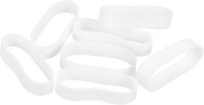 uxcell 120Pcs Silicone Rubber Bands, 5mm x 20.5mm 5 x 20.5mm, White