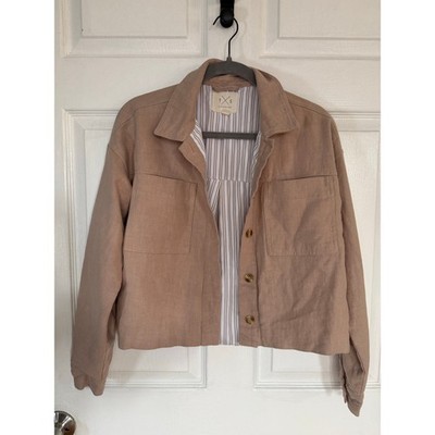 Thread & Supply York Utility Jacket   Taupe/Mushroom (Striped Lining)