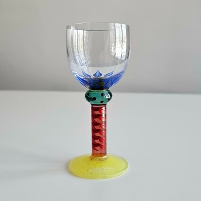 Kosta Boda 24201 Ken Done Palm Trees Liqueur Cordial Glass 4.5'' Signed