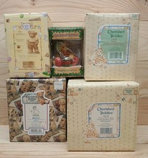 Cherished Teddies Mini Figurines Vintage Lot of 5 Bears Collectible Great Cond