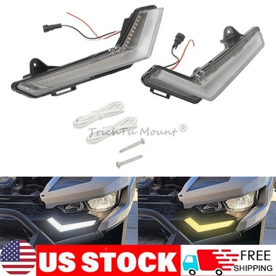 LED Front Accent Lights Turn Signal Lamp For Can-Am Defender Commander 2020-2025