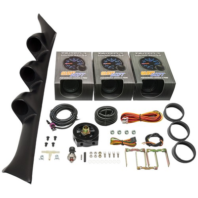 #ad GlowShift Boost Oil PSI Air Fuel Gauges Pod for 95 99 Mitsubishi Eclipse $304.99