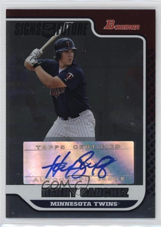 2006 Bowman Draft Signs of the Future Henry Sanchez #SOF-HS Auto 5c2