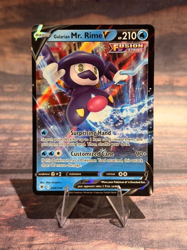 Galarian Mr. Rime V 049/189 Ultra Rare SWSH10: Astral Radiance Pokemon TCG