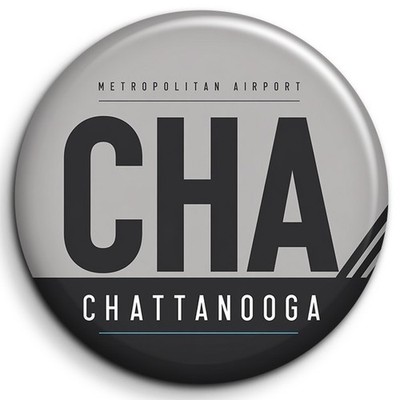 CHA-Chattanooga Airport - Abzeichen 38mm Button Pin