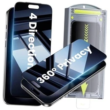  for iPhone Air Privacy Screen Protector - [4 Way 360 iPhone air 2 PCS Privacy
