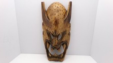 Vintage Handcarved Wooden Filipino Bakunawa Ifugao Tribal Demonic Mask 12in