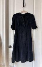 Marc by Marc Jacobs Black 100% Silk Midi Dress Women’s Size 4 Designer