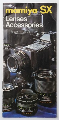 Mamiya Zeitschrift Prospekt SX Lenses Accessories