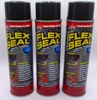 (PACK OF 3)Flex Seal RUBBER COATING Spray 14oz Sealant Coating Waterproof Repair