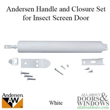 Andersen Handle Closure Set For Andersen Insect Screen Doors White Door Handle