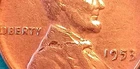 1953-P Lincoln Wheat Error Large Break On OBS, Circulated (Ex+) See PicNice Coin