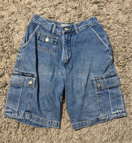 90s B.U.M Equipment Denim Baggy Shorts Size 28 Waist - Bild 1 von 7
