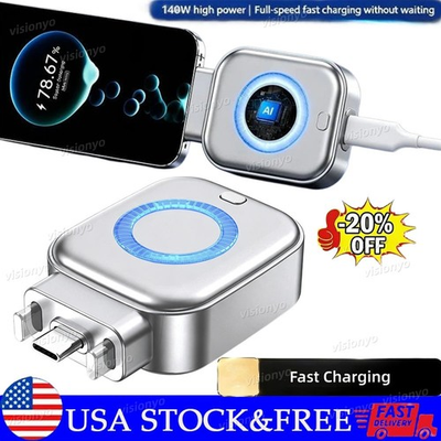 #ad #ad Type C 140W Auto Disconnect Charger Adapter Fast Charging Separator Auto Cut $8.53