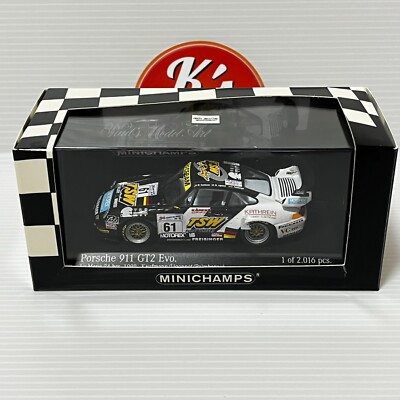 【MINICHAMPS】Porsche 911 GT2 Evo #M58 RARE RETIRED UT MINICHAMPS PORSCHE 911 GT2 EVO STREET RACING