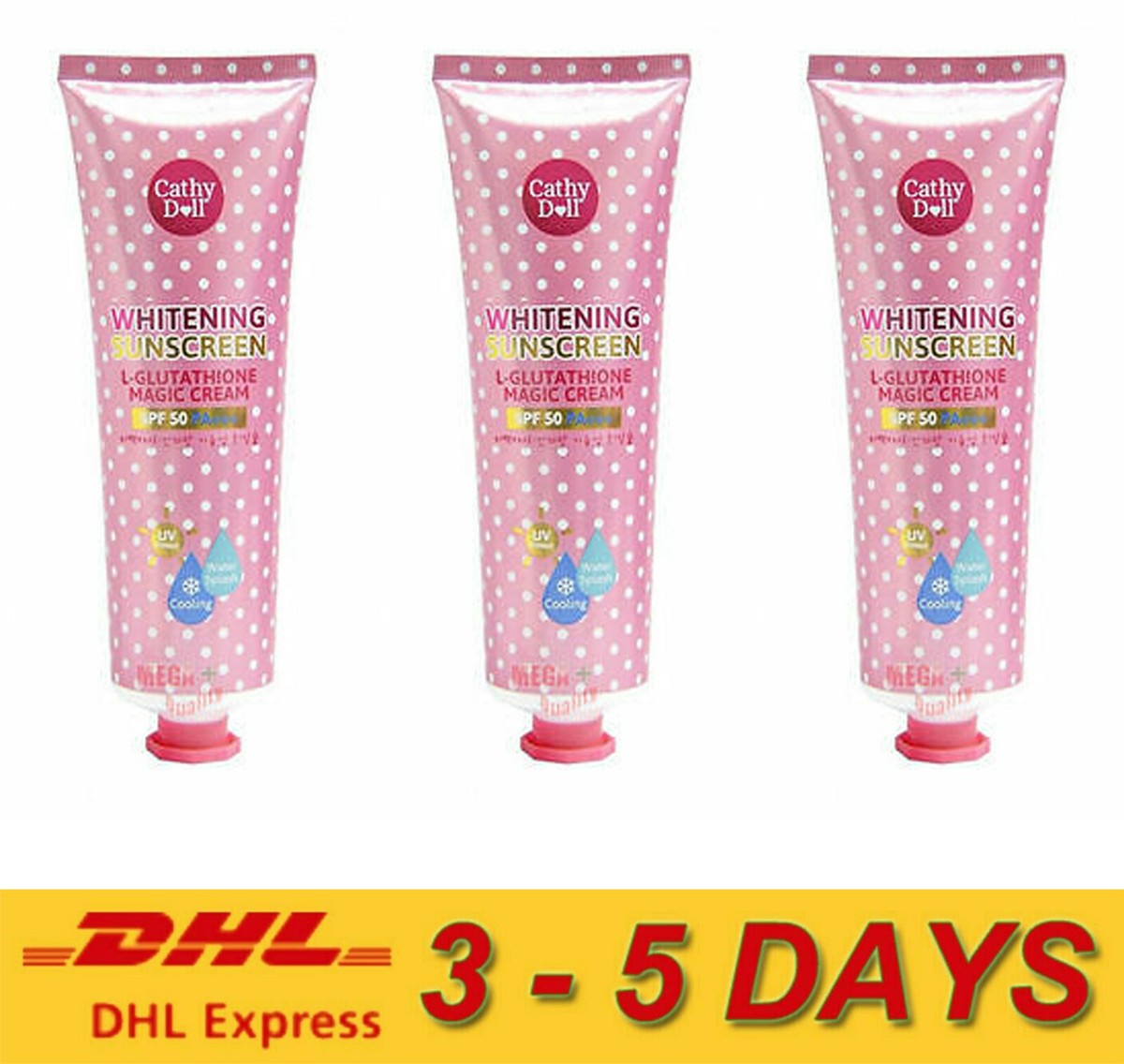 cathy doll whitening sunscreen l glutathione magic cream 3 x Cathy Doll L-Gluta Magic Cream Bright Sunscreen SPF50+ PA+++ 60ml